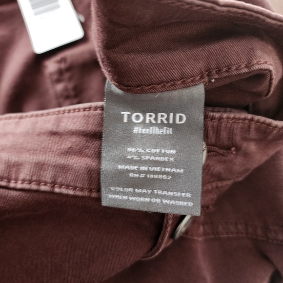 Torrid‎ Crop Wide Leg Stretch Twill Hugh Rise Pant Size Plus 24 NWT - Picture 12 of 12